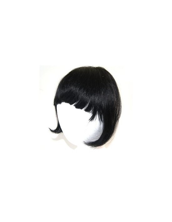 Clip in Fringe Echthaar Schwarz
