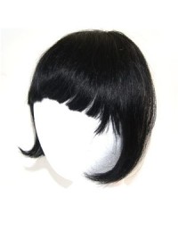 Clip in Fringe Echthaar Schwarz