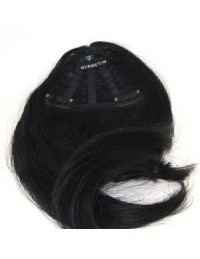 Clip in Fringe Schwarz