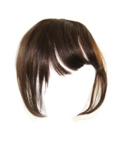 Frange à Clips Cheveux Naturels Brun 2