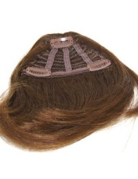 Clip in Fringe Echthaar Haselnussbraun