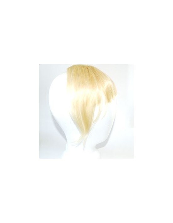 Clip in Fringe Echthaar Platinblond extension