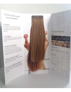 Dépliants Extensions de Cheveux pour salon de coiffure 2