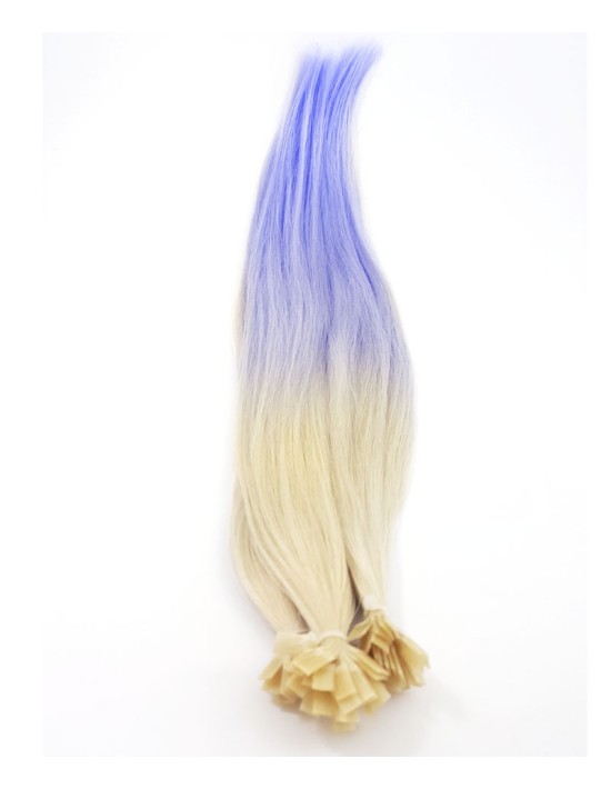 Extension de cheveux à chaud Tie and dye couleur flash