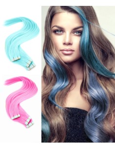 Extensions adhésives Couleurs flashy à choix 