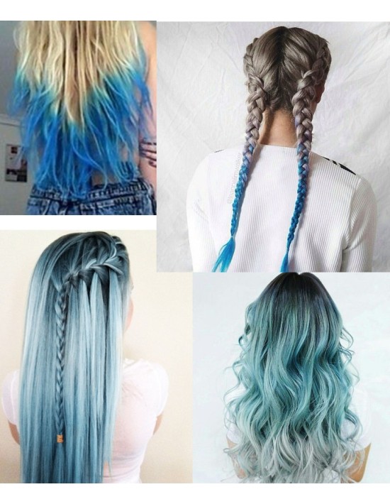 Extensions à froid cheveux naturels multi colors