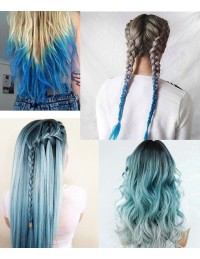 Extensions à froid cheveux naturels multi colors