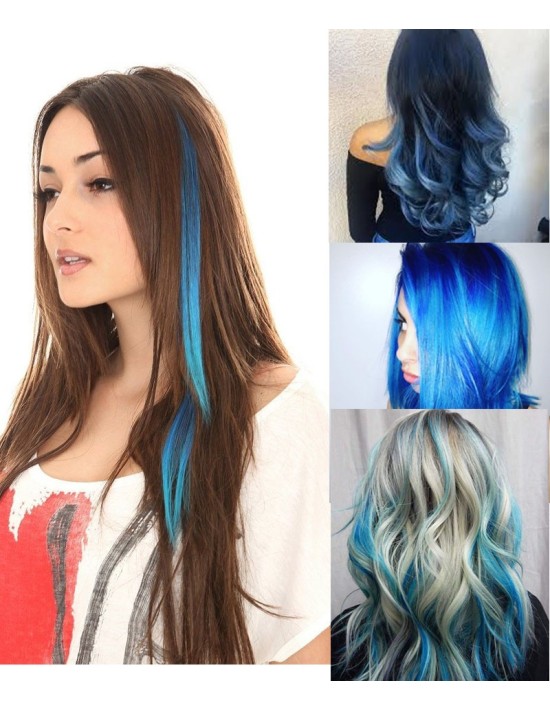 Extensions à froid cheveux naturels multi colors