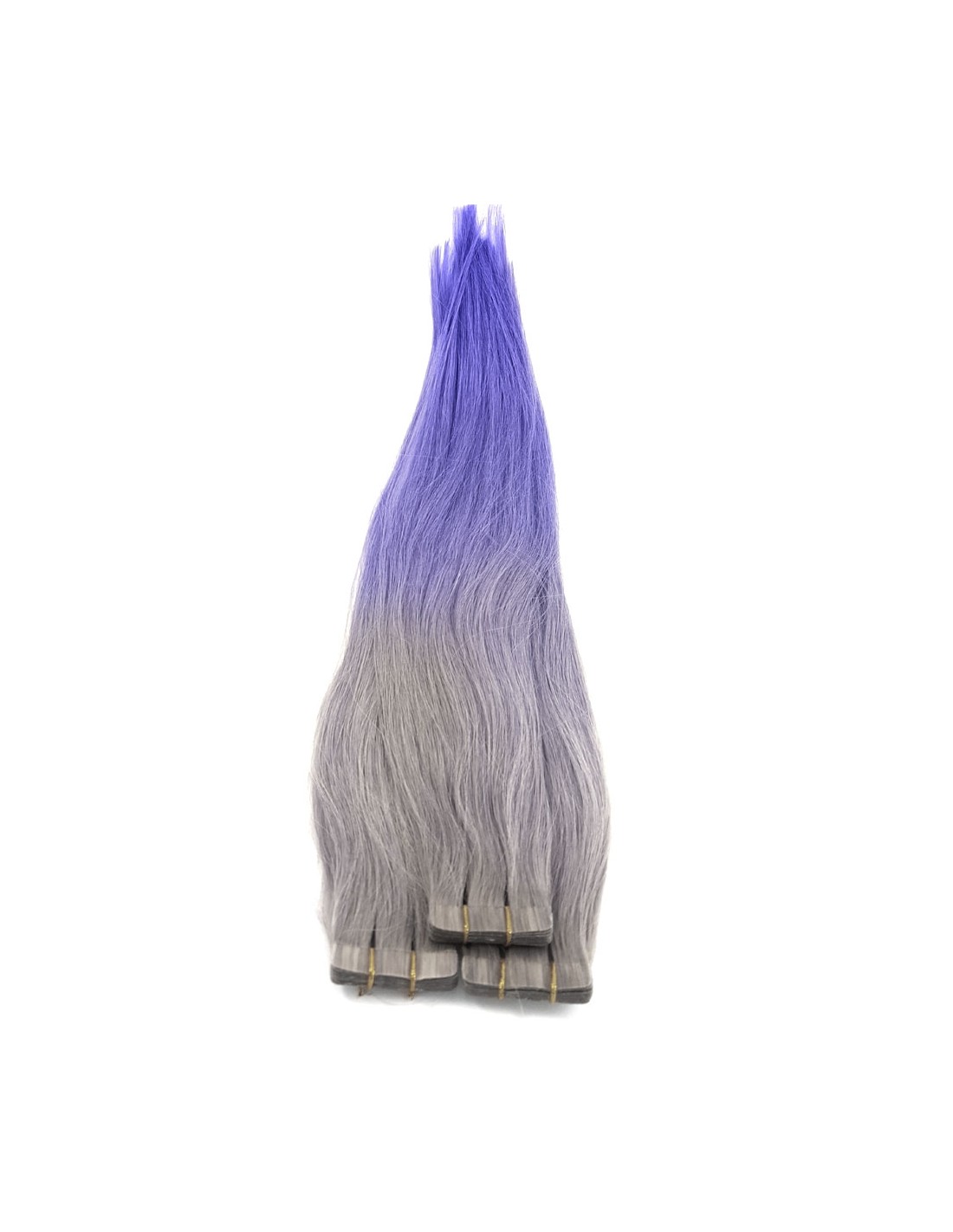  Extensions  de cheveux GRIS  SILVER adh sives Ombr  Hair 
