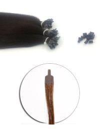 Hair Tip EXTENSION DE CHEVEUX Noir naturel 1B - 25 Mèches Remy Hair