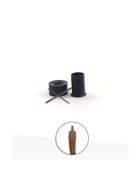 Schwarz Farbe Microring Extension - Hair Tip 101