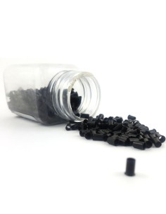 Schwarz Farbe Microring Extension - Hair Tip 101