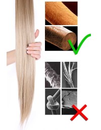 Extensions adhésives brun acajou
