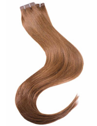 Extension Adhésive : 6 Châtain - Cheveu Naturel, Remy Hair Qualité PRO