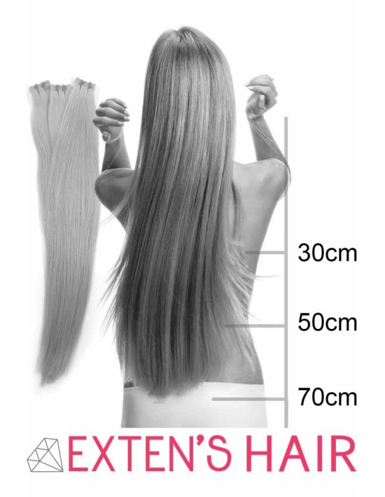 extensions adhésives cheveux noirs