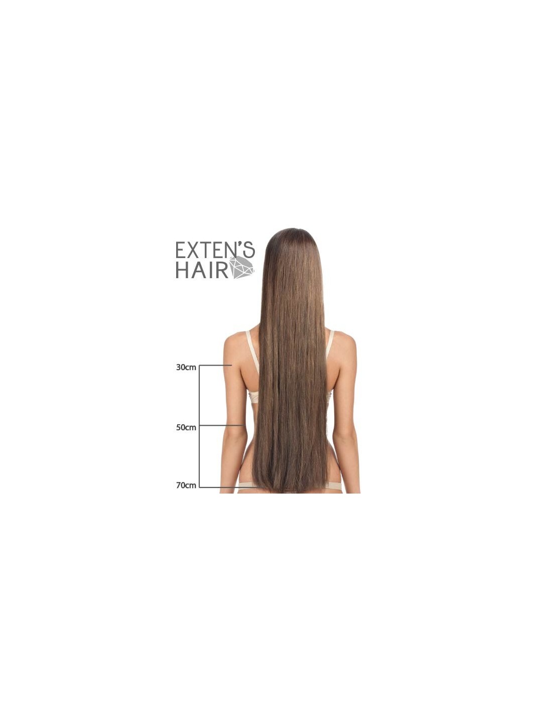 Extension cheveux keratine 30 cm Extension cheveux keratine 30 cm