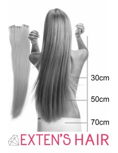 25 Extensions à Chaud Ombré Hair - Châtain 50 cm 2