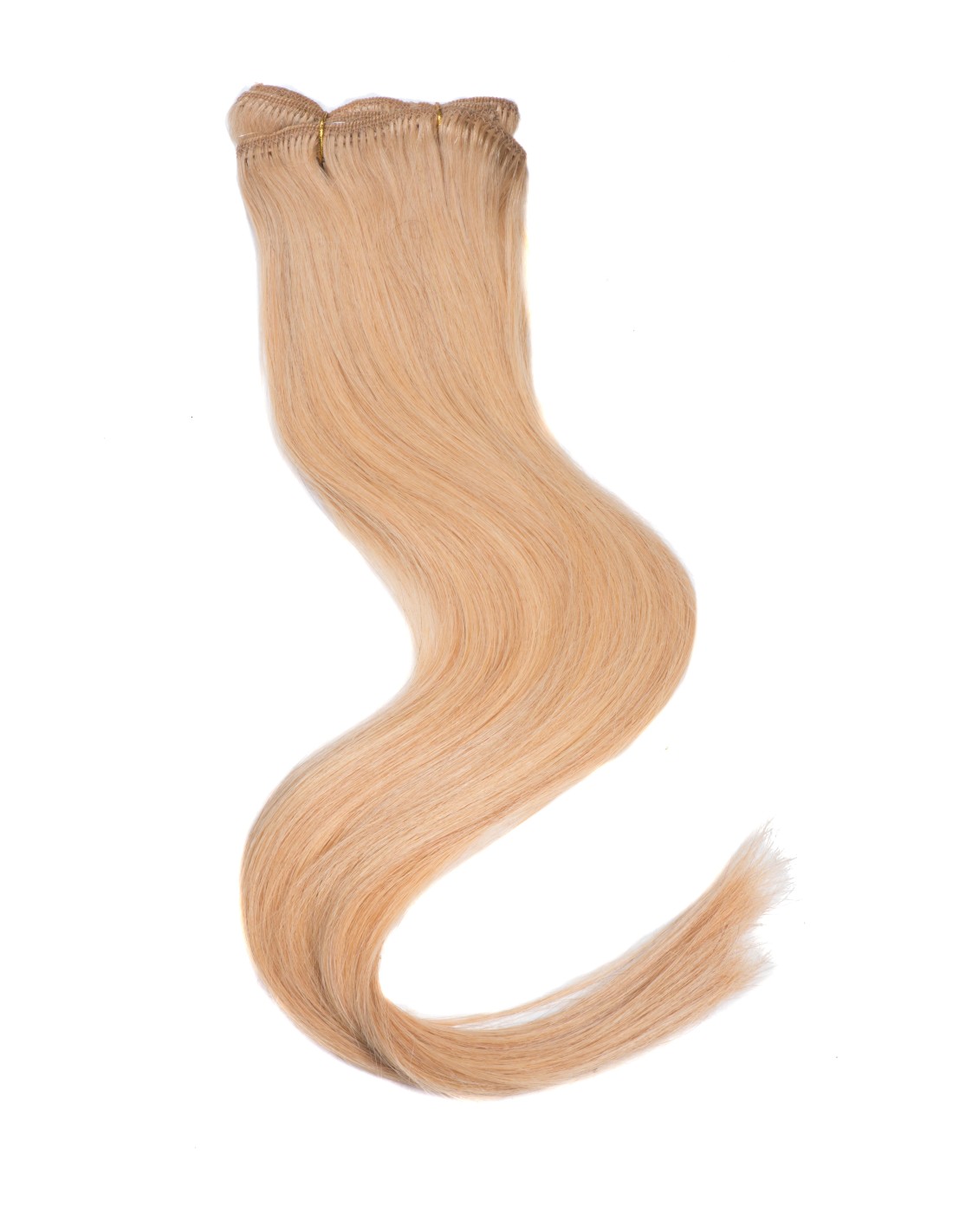 Haar Clips Extensions Echthaar Honigblond