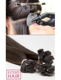 Extension à Chaud Soldée - Cheveu Naturel Keratine Remy Hair