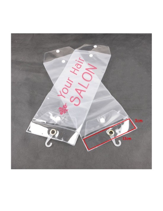 Recevez vos extensions de cheveux avec le logo de votre salon de coiffure