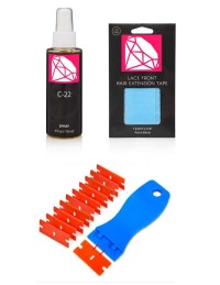 Das komplette Paket zum Anbringen und Entfernen Ihrer Tape Haar Extensions - Günstig-Set  von Extens Hair