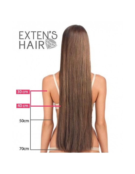 Extension Kératine 30 cm - 40 cm Cheveux naturels
