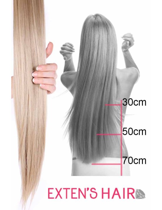 Extension à Clip Ondulé Seamless - Cheveux Naturels 50cm