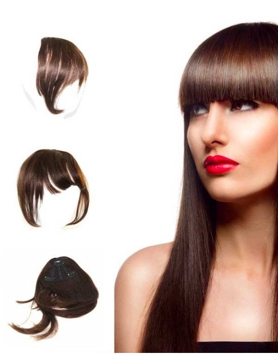 Extension à Clip : La Frange en Cheveux Naturels à Cliper