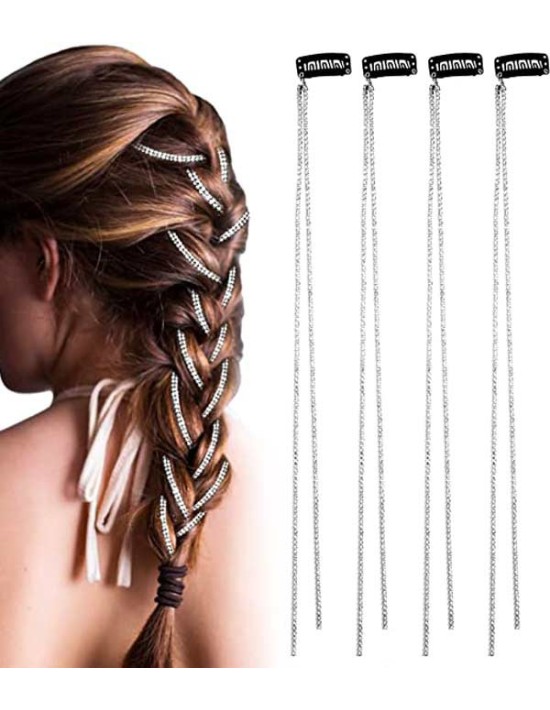 Chaîne de Strass Clip ☼ Extension Cheveu Naturel