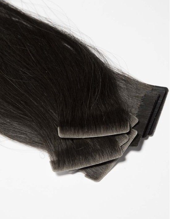 Extension adhésive invisible Noir Intense 1, 45-50cm