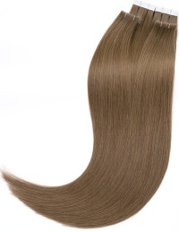 Injected Haarverlängerung - Tape Hair Hellaschbraun