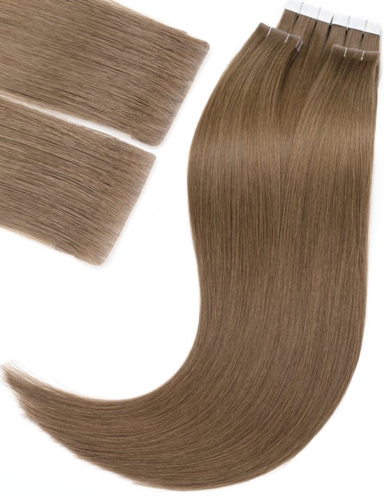 Extension Injectée Brun Clair Cendré - 10 bandes adhésives