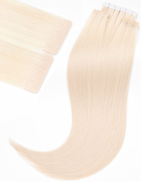 Extension Tape Hair injectée - Pure White