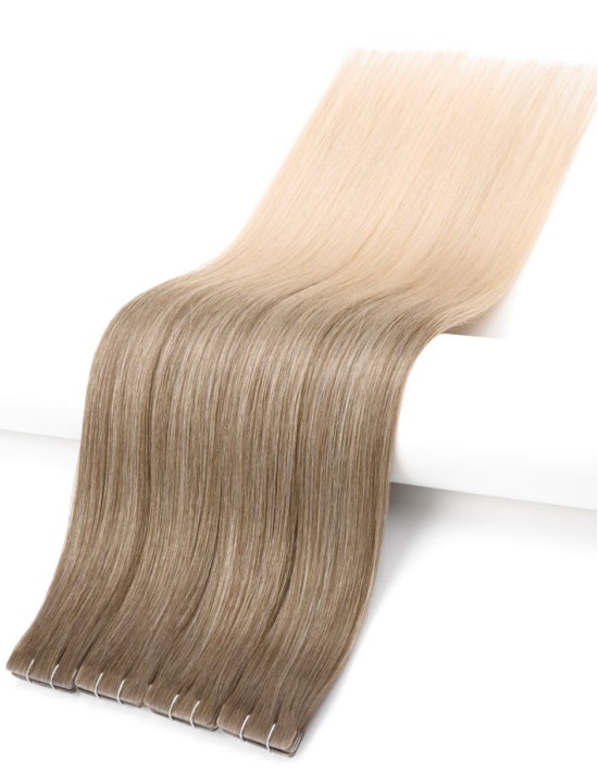 Injected Ombre-Haarverlängerung Moccacino - Tape Hair