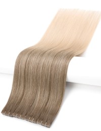 Injected Ombre-Haarverlängerung Moccacino - Tape Hair