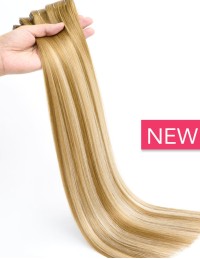 Injected Tape-Haar Extension - Balayage Aschbraun & Highlight