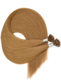 Extension à chaud - Couleur Unie - Cheveux Brun Clair Cendré