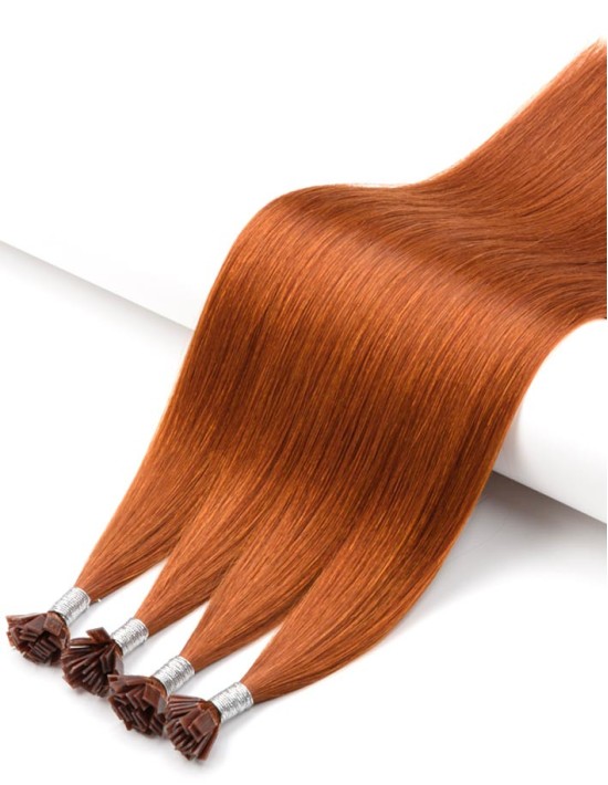 Extensions Keratin Bonding - Echthaar Ginger 59 - Profi-Haarverlängerung
