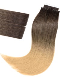 Unsichtbare Ombre-Haarverlängerung Balayage Mocca Unsichtbare Ombre-Haarverlängerung Balayage Mocca
