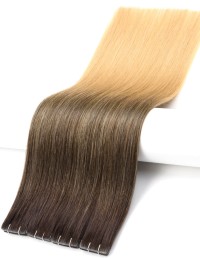 Unsichtbare Ombre-Haarverlängerung Balayage Mocca Unsichtbare Ombre-Haarverlängerung Balayage Mocca