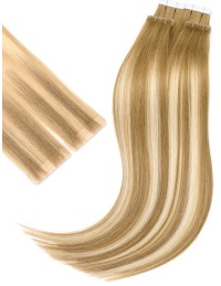 Extension Bande Adhésive Invisible Balayage Bronde Cendré