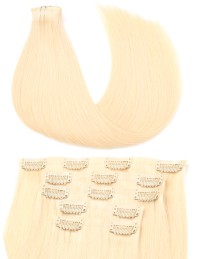 Extension naturelle blond clair 50cm  - Extension à clip - Extens Hair