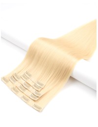 Haar Clip Extension Echthaar hellblond - Extens Hair #1 Profi Quality