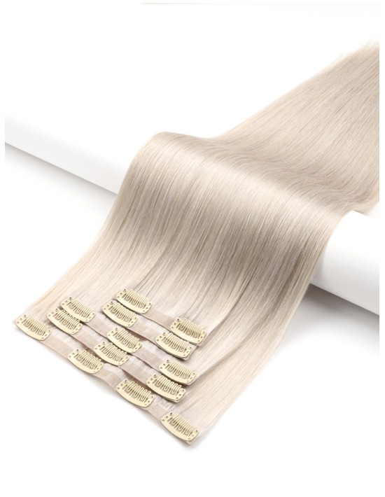 Extension à clip GRIS & SILVER - Extensions de cheveux 100% naturelles