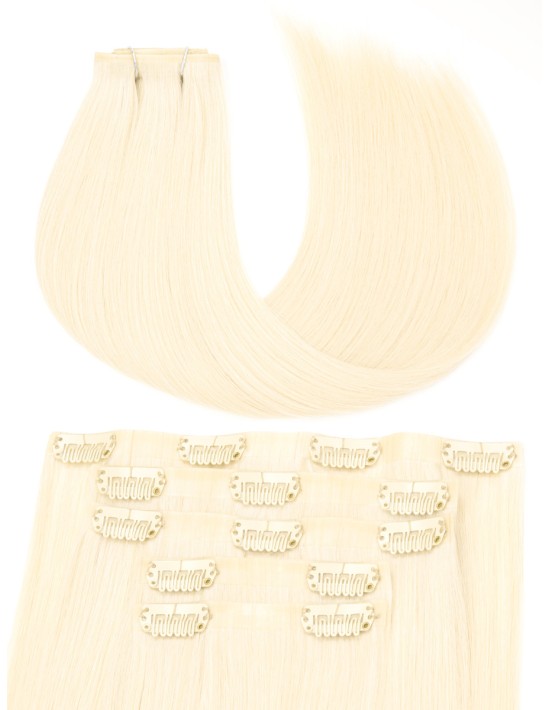Extension blonde platine 50cm  - Extension à clip XXXL - Extens Hair