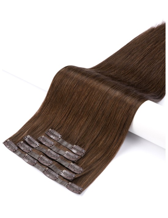 Extension à Clip Brun - Extension Cheveu Naturel XXXL Seamless