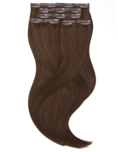 Haar Clips Extensions Echthaar Dunkelbraun - Groß Rabatt