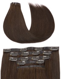 Hair Extension Clip Brun Foncé - Seamless - Simple et Rapide Hair Extension Clip Brun Foncé - Seamless - Simple et Rapide