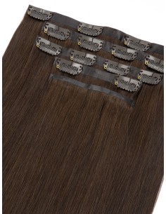 Hair Extension Clip Brun Foncé - Seamless - Simple et Rapide 2