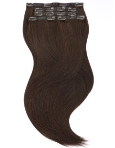 Hair Extension Clip Brun Foncé - Seamless - Simple et Rapide